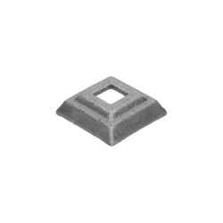 Krytka kovaná 42x42x13mm s otvorom 15x15mm, odliatok Krytka kovaná 42x42x13mm s otvorom 15x15mm, odliatok